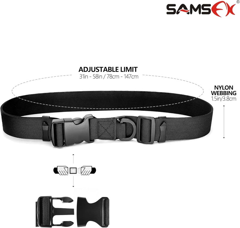 SAMSFX Adjustable Fishing Wader Belt Wading Belts for Surf Casting Kayak Fishing Accessories Waders Straps - Image 2
